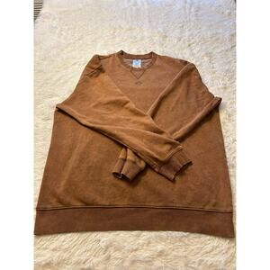 Adidas Brown Crewneck Sweatshirt Size L Vintage Wash Oversized Cozy Streetwear